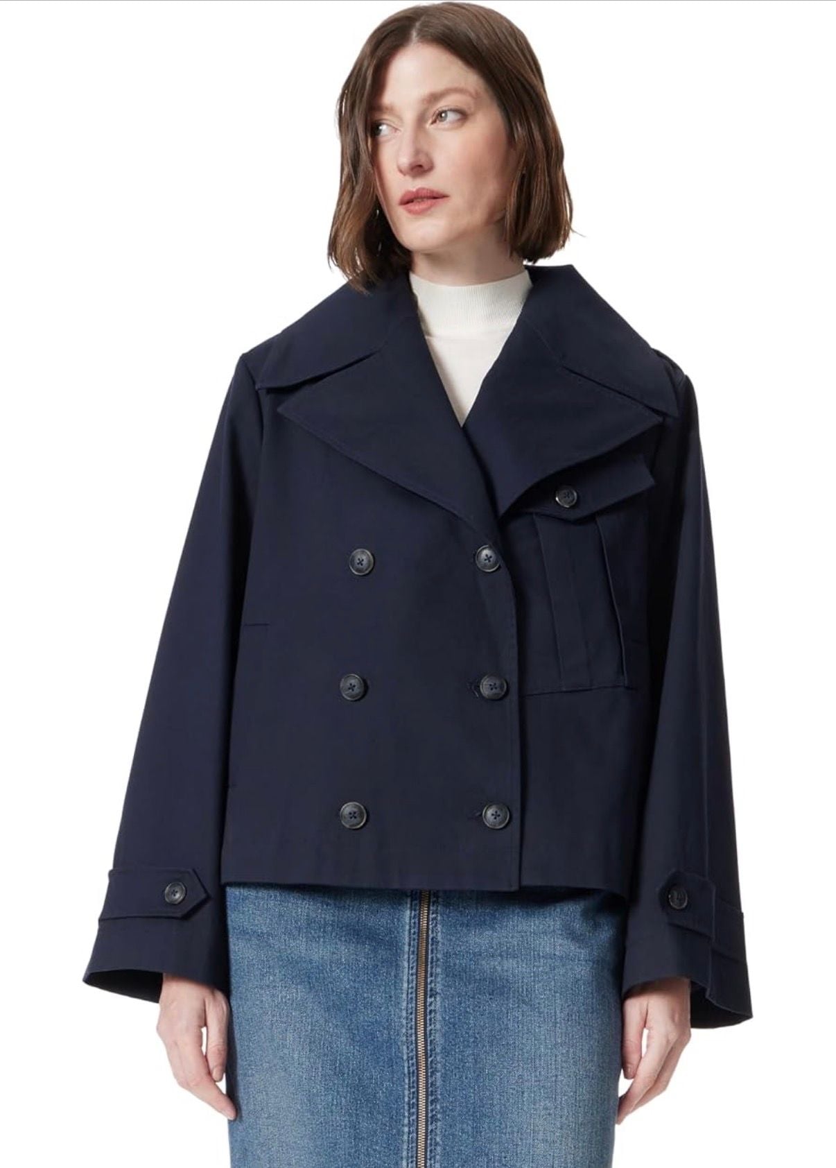 Dee Ocleppo Hallie Cropped Trench Coat